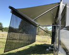 RV Awning Sun Shade Screen 9' X 11' 3" (Fit for 12' Awning) Mesh Sunshade for RV Awning Motorhome Camping Trailer Awning Sunscreen Screenshade UV Sunblocker - 3 Year Warranty (Black)