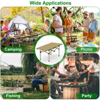Versatile Folding Camping Table - Lightweight, Portable & Heavy Duty with S and L Size Options for Outdoor Adventures