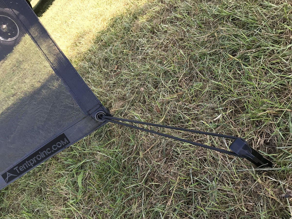 RV Awning Sun Shade Screen 9' X 11' 3" (Fit for 12' Awning) Mesh Sunshade for RV Awning Motorhome Camping Trailer Awning Sunscreen Screenshade UV Sunblocker - 3 Year Warranty (Black)