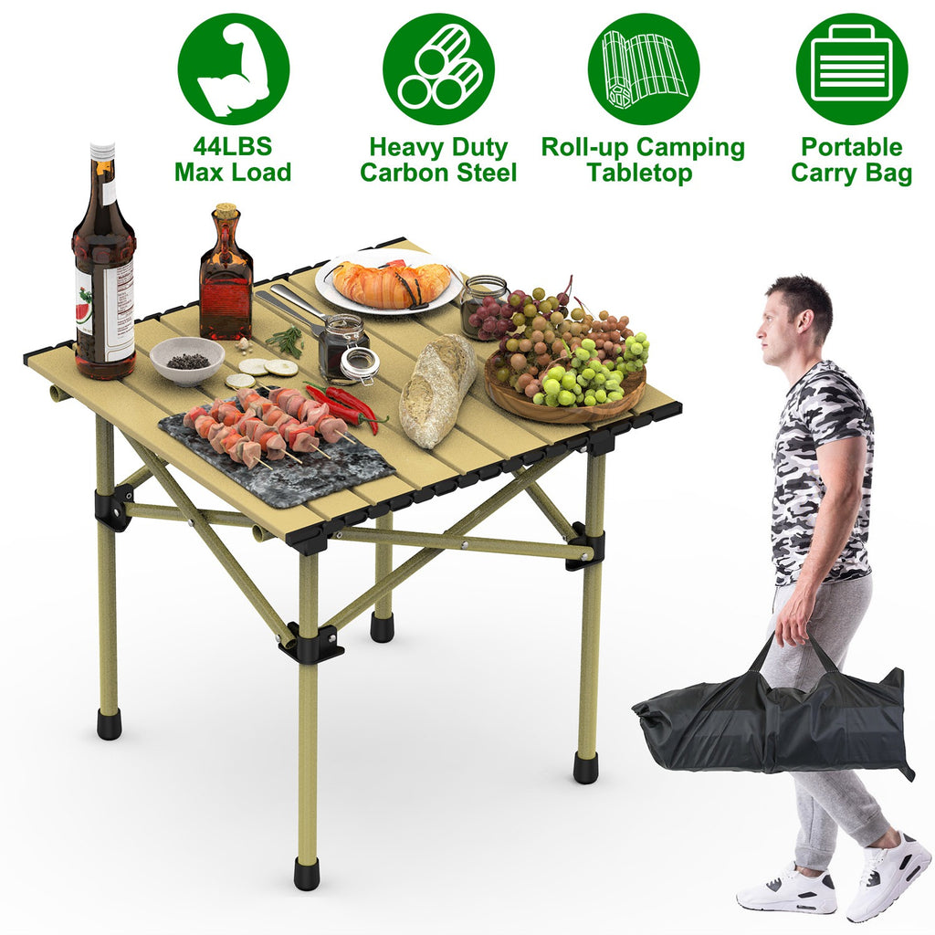 Versatile Folding Camping Table - Lightweight, Portable & Heavy Duty with S and L Size Options for Outdoor Adventures