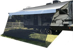 RV Awning Sun Shade Screen 9' X 11' 3" (Fit for 12' Awning) Mesh Sunshade for RV Awning Motorhome Camping Trailer Awning Sunscreen Screenshade UV Sunblocker - 3 Year Warranty (Black)