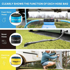 Ultimate RV Waterproof Hose Bag Set - Three-Piece Storage Solution for Easy and Organized Travel