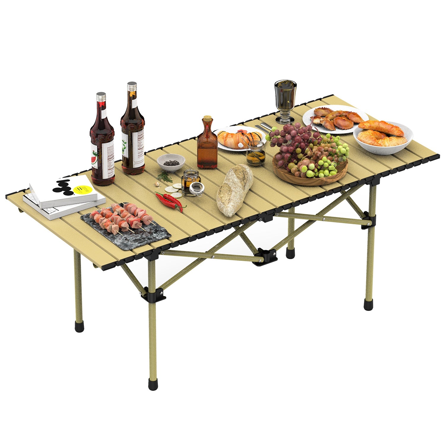 Versatile Folding Camping Table - Lightweight, Portable & Heavy Duty with S and L Size Options for Outdoor Adventures