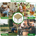 Versatile Folding Camping Table - Lightweight, Portable & Heavy Duty with S and L Size Options for Outdoor Adventures