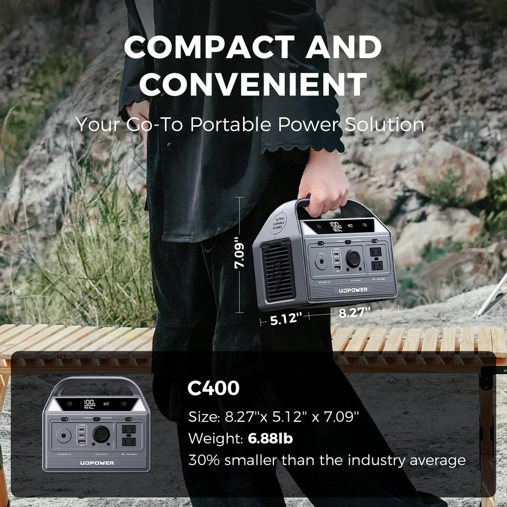 Power Your Adventures with the C400 Portable Power Station