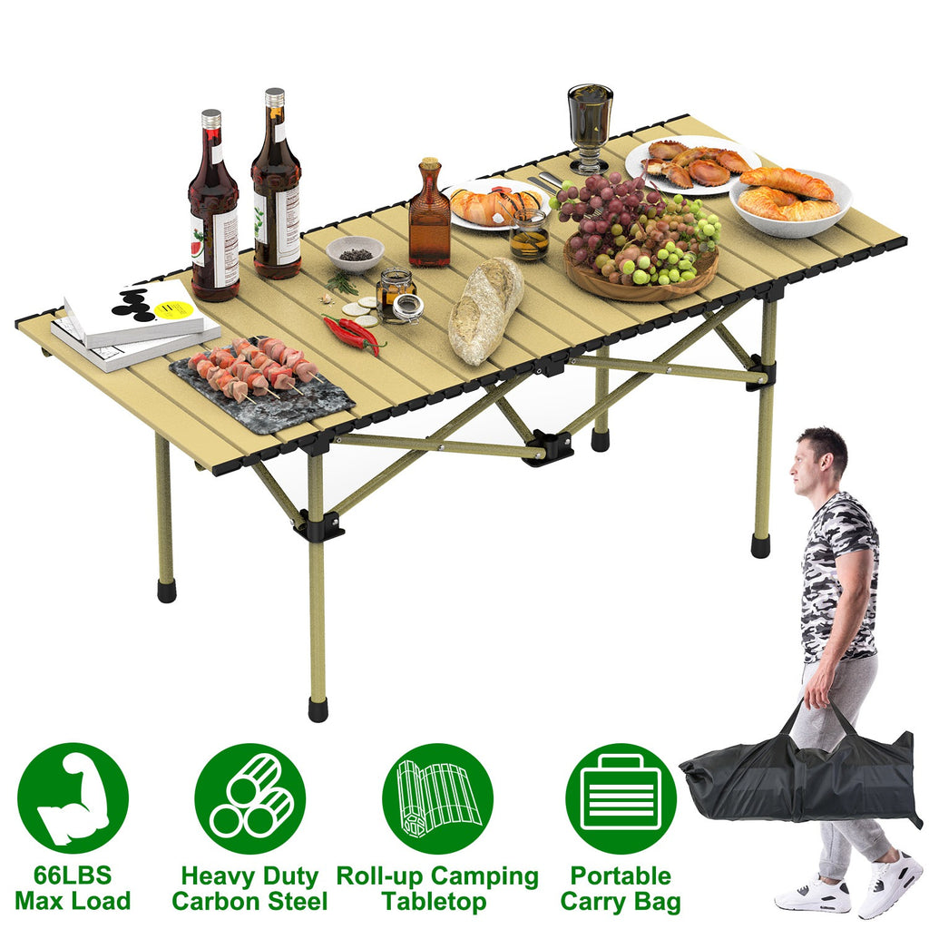 Versatile Folding Camping Table - Lightweight, Portable & Heavy Duty with S and L Size Options for Outdoor Adventures