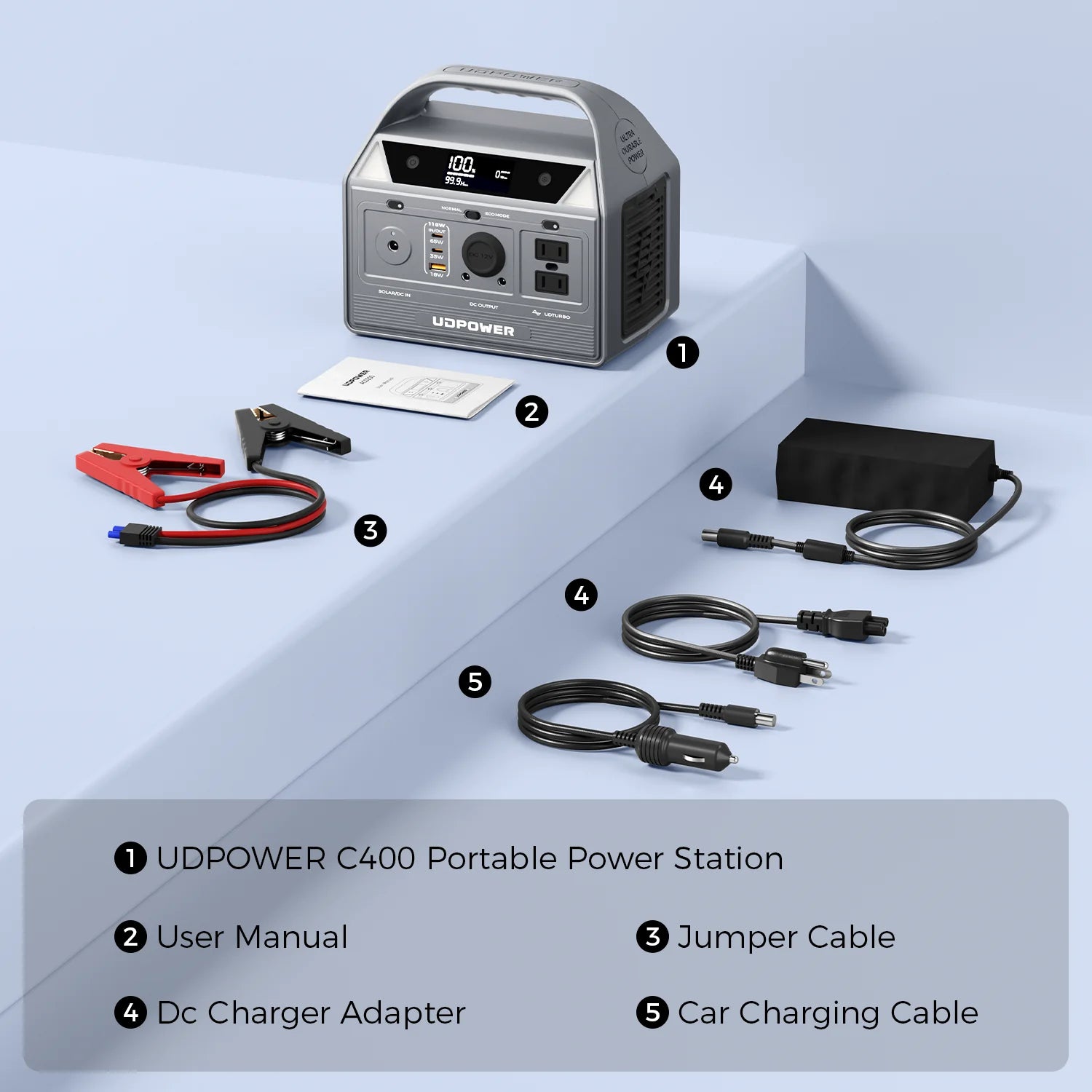 Power Your Adventures with the C400 Portable Power Station