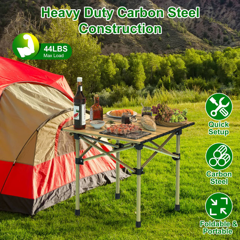 Versatile Folding Camping Table - Lightweight, Portable & Heavy Duty with S and L Size Options for Outdoor Adventures