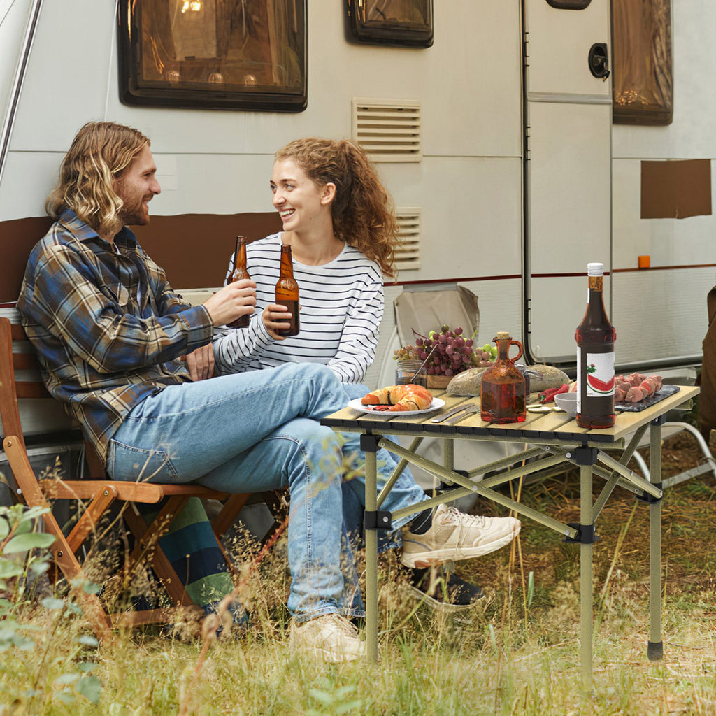 Versatile Folding Camping Table - Lightweight, Portable & Heavy Duty with S and L Size Options for Outdoor Adventures