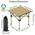 Versatile Folding Camping Table - Lightweight, Portable & Heavy Duty with S and L Size Options for Outdoor Adventures